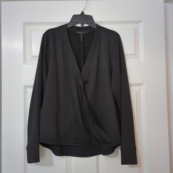 BCBGMaxAzria Tops - BCBG MaxAzria Black Long Sleeved Blouse